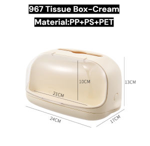 967 Designer Tissue Box with Figurine Display – Auto-Lift Organizer for Modern Homes & Collectors
