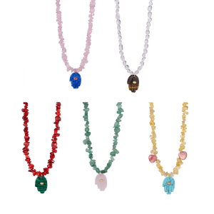 Stylish Fatima Hand Necklace in Elegant Designs for Everyday Casual Wear Parties Supplies Travel or Special Gifts