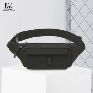 LouisWill กระเป๋าคาดเอวกระเป๋าคาดหน้าอกของผู้ชายกระเป๋าคาดลำตัวกระเป๋าออกกำลังกายกันน้ำกระเป๋าสะพายไหล่กระเป๋าเดินทางทุกเพศกระเป๋ากีฬากลางแจ้งกระเป๋าลำลองกระเป๋าถนนสำหรับนักศึกษา