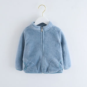 Kids High Quality Jacket Autumn Winter Coats Warm Fleece Outerwear for Boys and Girls 1-6 Years Old