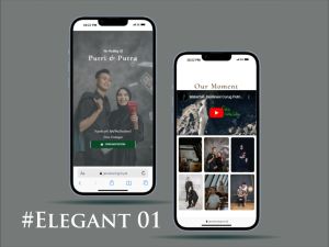 Undangan Digital Website Pernikahan Tasyakuran Khitan Aqiqah Dll  Amanah Proses Cepat tema Elegan Pakai Foto