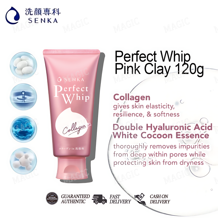 JAPAN HADA SENKA PERFECT WHIP COLLAGEN IN CLEANSING FOAM 120g
