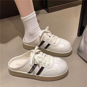[Free Shipping] WomenS New Spring And Autumn Outdoor Slip-On Soft-Soled Closed-Toe Sandals With Thick Soles