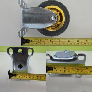 🛞firstmallยางล้อรถเข็นสำเร็จรูป 3-4-5 นิ้ว พร้อมสลัก เปลี่ยนง่าย ทนทาน สำหรับรถเข็นทุกประเภท150KG