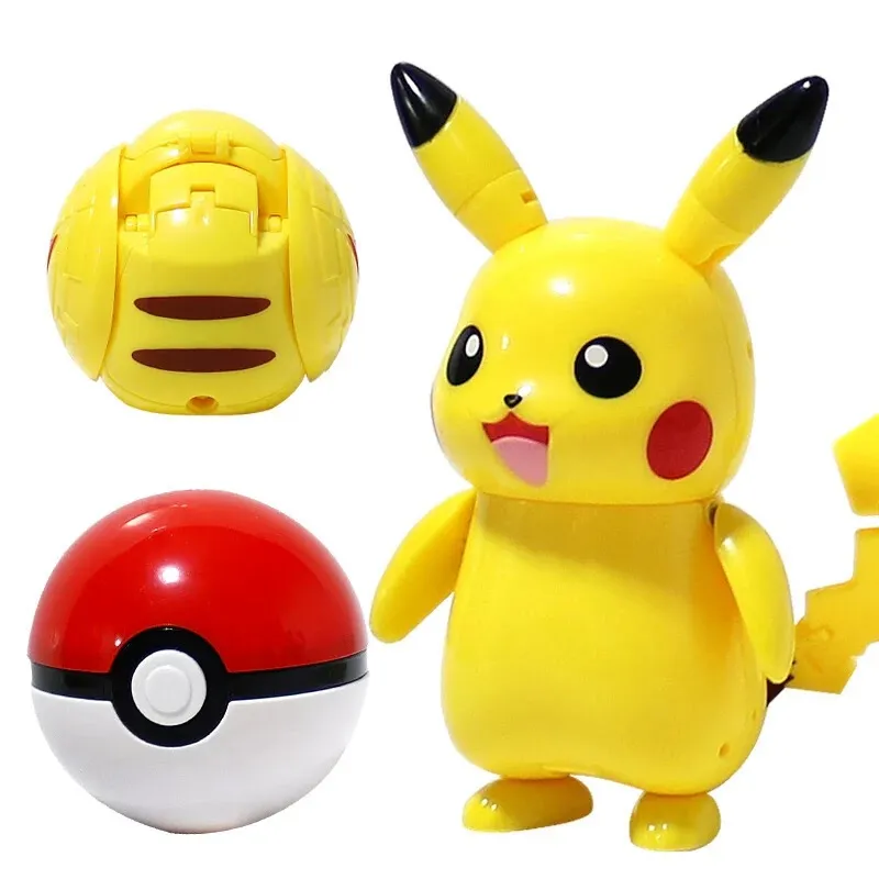 MakeCool - Pokémon Balls with Action Figures Ball Toy for Throwing Fun Toy  Elf Ball Game Gift Battle Figure Dolls Creative Toys Gift for Children  12pcs Set