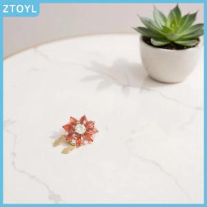 ZTOYL  Crystal Pearl Button Covers Detachable Clip-On Shirt Coat Decorative Buttons Sewing Button For DIY Blouses Clothing Women Men
