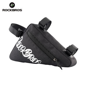 ROCKBROS Bike Triangle Bag Fashion Secure Install Water Repellent Durable Upper Tube Bag Simple Large Opening MTB Road Bike Folding Bike Equipment