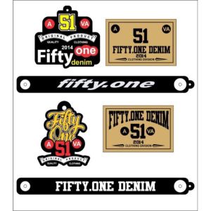 Celana Jeans Cutbray Pria brand Fiftyone Denim Bahan Stretch Melar