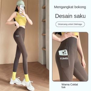 Highclass- FitYoga Women Celana Yoga Fitness Legging Polos untuk Lari Yoga Sports Fitness legging12