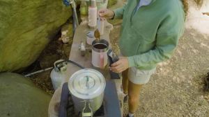 Stanley Classic Stay-Hot French Press Coffee Maker 48 oz    5 Minute Brew 4 Hours Hot    Mesh Filter for Coffee Grounds    Insulated Stainless Steel French Press    BPA-Free    Cream Gloss