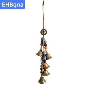 [COD] EHBqna SPORTS ระฆังแม่มดสำหรับลูกบิดประตูสำหรับการป้องกัน-หินจักระคริสตัลรักษาฮวงจุ้ยเครื่องประดับแขวนตกแต่งแม่มดต่างระฆัง