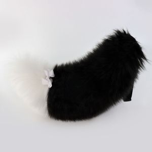 CRNGW with Adjustable Belt Furry Fursuit Kigurumi Tail Fluffy 60cm/23in Animal Wolf Dog Tail Sweet Dress Up Halloween Cosplay Accessories Anime Exhibition Accessories