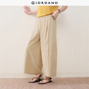 Giordano Women Women Pleated Casual Pants Free Shipping 18426202