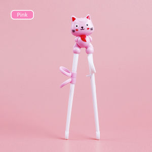 BEVAVAR Sumpit Latihan Anak Karakter / Training Chopstick / Alat Makan Anak Bayi Motif Kucing lucu