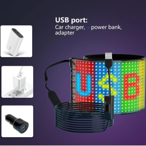 BARU NEXillumi Led Matrix Panel Untuk Mobil Fleksibel Mata / Lampu Variasi Untuk Kaca Mobil