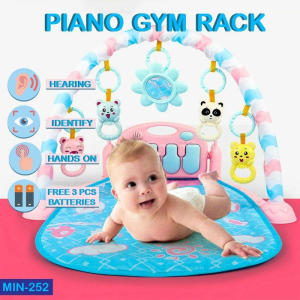 Piano Gym Rack Matras Tidur Bayi Playmat Mainan Edukasi Musik Bayi Multifungsi Melatih Motorik Sensorik dan Stimulasi Tumbuh Kembang Anak Sejak Dini