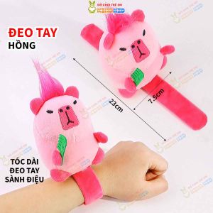 Móc khóa Capybara gấu bông chuột lang ngộ nghĩnh pha trò đáng yêu cao 12cm nhiều phong cách cho bé - kinakid