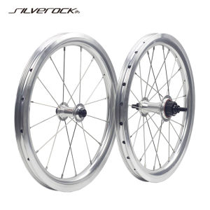 SILVEROCK Alloy SR30A Wheels 16 1 3/8 349 Rim Caliper Brake External 3-5 Speed 30mm 16inch Plus for Bro mpton Cline Pline 3sixty Aceoffix Folding Bike Bicycle Wheelset