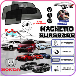 🔆 Car Sunshade Honda City Civic Accord HRV CRV BRV Jazz Stream Magnetic Sunshade Samurai Strong Magnet Sun Shield
