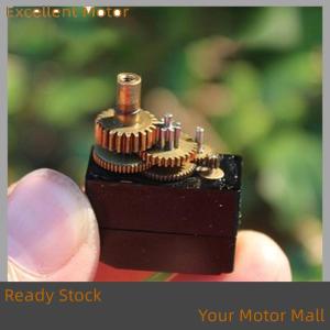 Excellent Ready Stock DC 3V-6V Micro Mini M10 Motor Gearbox 12g Metal Steering Gear 360 Degree