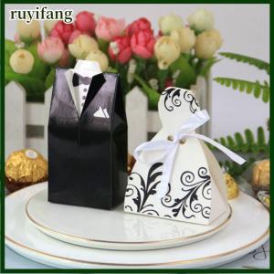 ruyifang ชุดเจ้าสาวและเจ้าบ่าว20ชิ้น/ล็อตถุงของขวัญกล่องขนมงานแต่งงานแบบ DIY