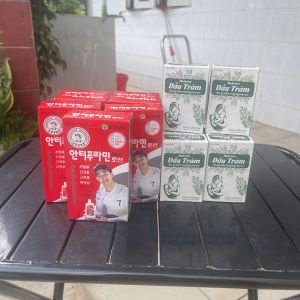 COMBO 1 DẦU NÓNG HÀN QUỐC ANTIPHLAMINE VÀ 1 DẦU TRÀM MEKOTRA HÀNG CHÍNH HÃNG DATE 3 NĂM KỂ TỪ NGÀY SẢN XUẤT