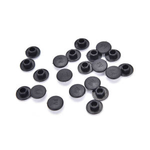 songduanshi น็อตหัวหกเหลี่ยมซ็อกเก็ตหกเหลี่ยมสีดำ20ชิ้นตัวป้องกันฝาครอบหัวหกเหลี่ยม