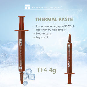 Thermalright TF4 Thermal Paste CPU Heat Sink Paste for CPU & Graphics Card Core Cooling Compatible with CPU Air Cooler CPU Liquid Cooler & Gaming Laptops Thermal Conductivity 9.5/(mK)