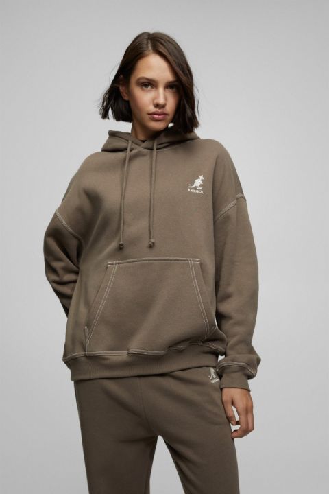 Sweater Pull and Bear HOODIE KANGOL 8590374 Original Fashion Bagus