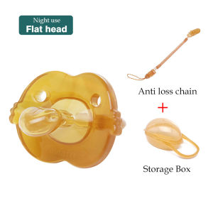 Newborn Pacifier 0 to 24 Months Super Soft Imitation Breast Milk Silicone to Coax Baby Artifact Portable Anti-lost Chain