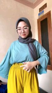Kulot crinkle kancing jumbo