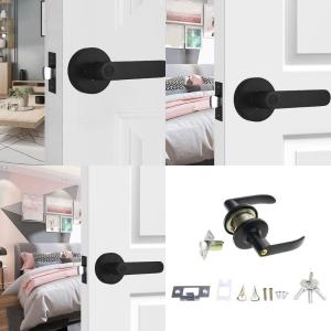 Upgrades Door Levers Versatile Door Handles Upgrades for Internal Use Completes Set with Tubular Latches & Accessories