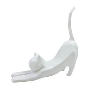 GENENIC Mini Kitten Ring Storage Rack 3D Printed Exquisite Cat Sculpture Ornament Funny Jewelry Storage Resin Cat Sculpture Gift