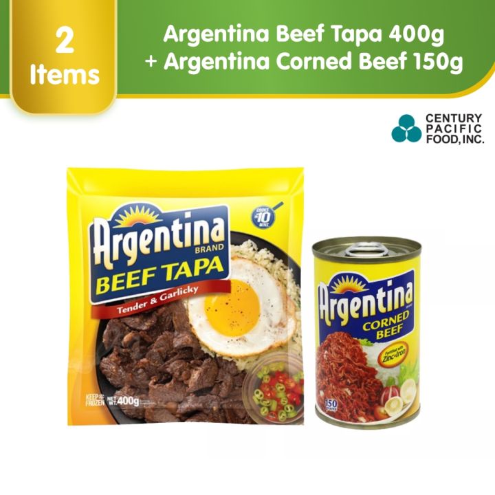 Argentina Beef Tapa 400g + Argentina Corned Beef 150g | Lazada PH