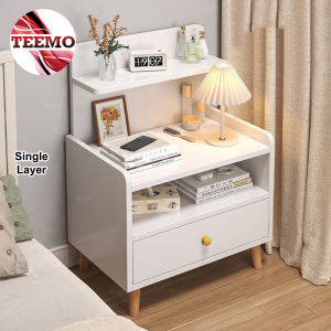 Teemo Single/Double Layer Storage Cabinet Heightened Bedside Rack Simple Modern Home Bedroom For Rental Room Small Bedroom Table - Fulfilled by TEEMO SHOP
