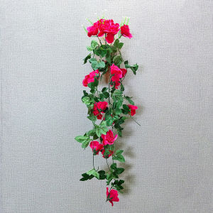 Tanaman Hias Bunga Mawar Rambat Plastik Dekorasi Gantung Juntai Artificial Ornamen Rumah COD PBP93