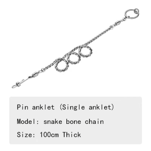 ImporoPets 1 Meter Metal Chain For Bird Parrot Stainless Steel Bite-Resistant Used For Stand