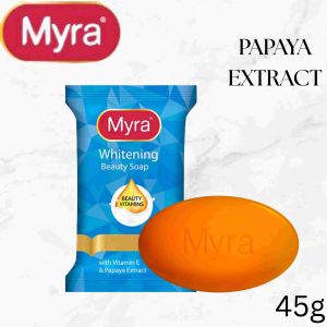MYRA WHITENING BEAUTY SOAP with VITAMIN E and PAPAYA EXTRACT