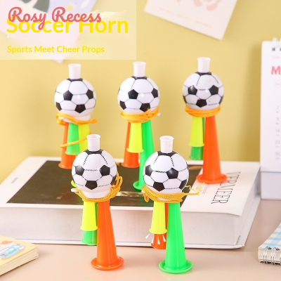 Rosy Recess Football Horn Cheerleader Whistle for Sports Events and Kids Fun Activities