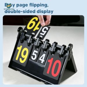Waterproof Portable Scoreboard with Large Display for Cornhole and Volleyball Games Foldable and Double-Sided for Easy Use