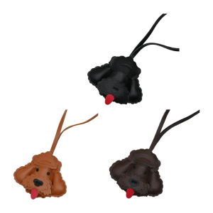 พวงกุญแจจี้รูปพุดเดิลขี้เล่นน้ำหนักเบาทนทานวัสดุ PU เหมาะสำหรับเจ้าของสัตว์เลี้ยงตกแต่งแฟชั่นสำหรับกุญแจกระเป๋า