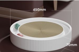 Round Cat Scratching Board with Ball Multi Function Toy Cat Scratcher Funny Sharpen Nails Scraper Can Replace Scratch Nest for Cats