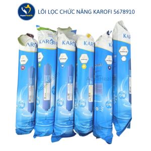 Bộ lõi lọc chức năng Karofi 5678910 gồm 6 lõi T33 Mineral Far Nano ORP Hydrogen