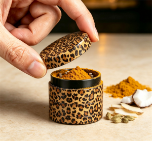 Portable Grinder Seasoning Metal 4 Layer 1.6in Magnetic Cap Kitchen Storage Sieve
