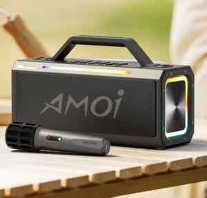 Loa karaoke xách tay chính hãng Amoi A75 Sỉ loa bluetooth loa kéo karaoke amoi a75