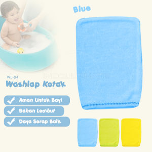 6 Pcs Waslap Bayi Single Layer WL-03 Lap Mandi Bayi Wash Lap Jari Bayi Waslap Wash Lap Mandi Bayi Handuk bayi Baby Wash Lap MIX COLOUR