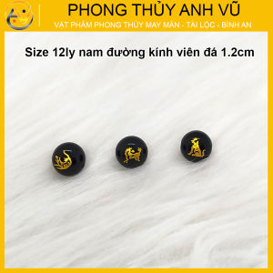 3 Viên Tam Hợp Dần Ngọ Tuất Đen - Vòng tam hợp quý nhân bảo hành 12 tháng