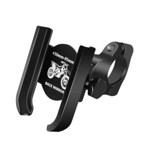 Universal Compatibility Motorcycle Phone Holder Rack Crafted from Sturdy Aluminum Alloy for Safe Riding Delivery Drivers