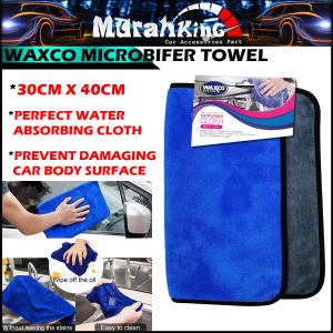 Waxco High Quality Microfiber Cloth Soft Absorbent Wash Cloth Car Auto Care Microfiber Towel 30cm x 40cm