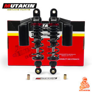 2Pcs MUTAKIN Rear Shock Absorber With Air Bag For WAVE/XRM/SMASH/RS125/TMX/SYM 【280MM 330MM】